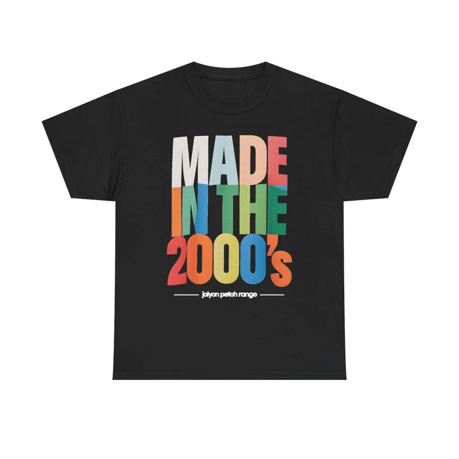 Made in the 2000s T-shirt, design 1, front view