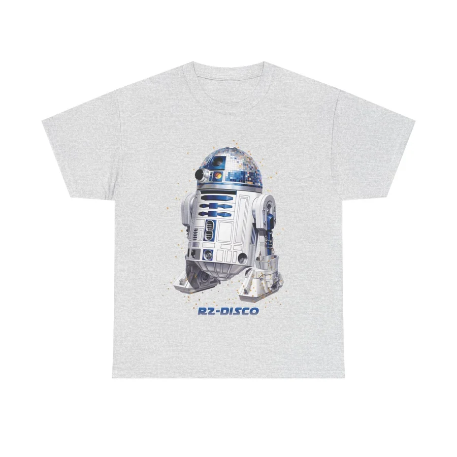 R2-Disco graphic T-shirt, front view